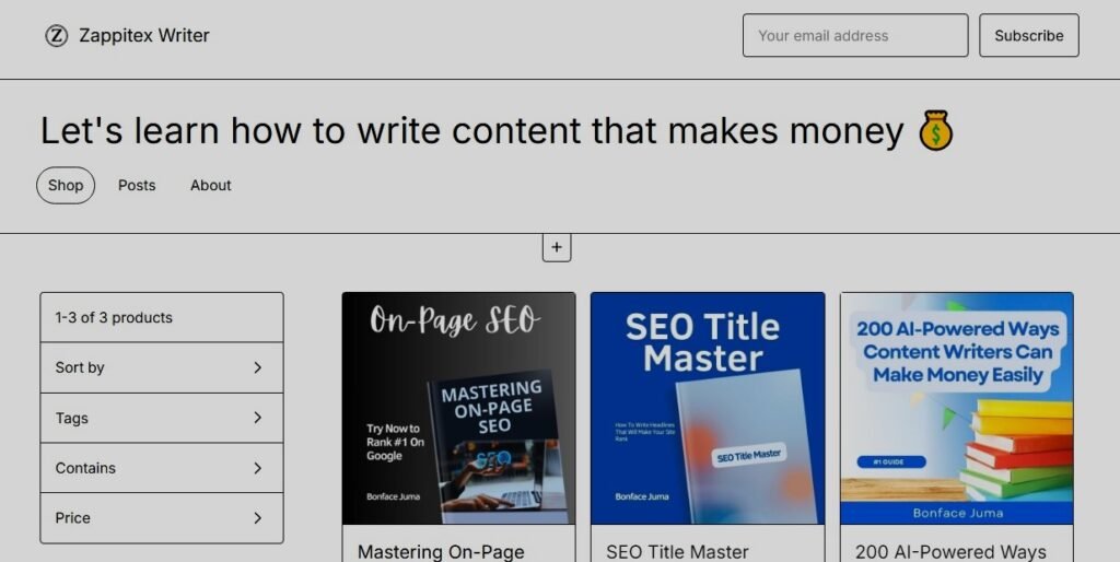 Zappitex Writer on Gumroad