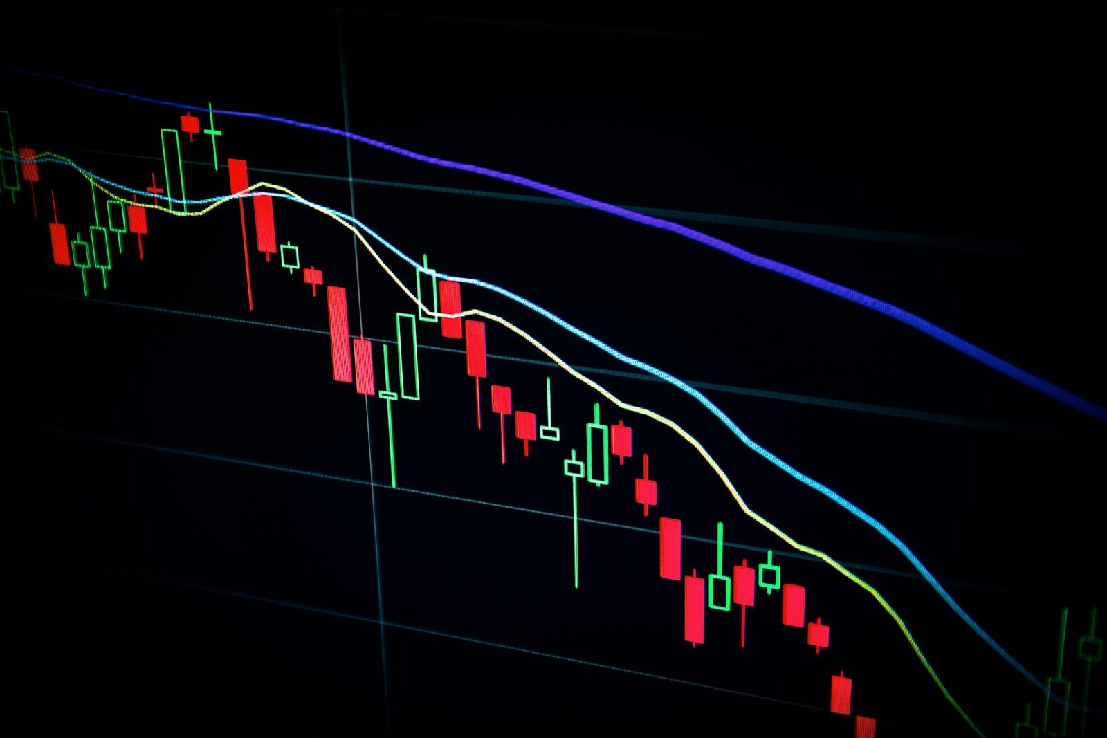 red and blue light streaks, investment charts, investment mistakes to avoid